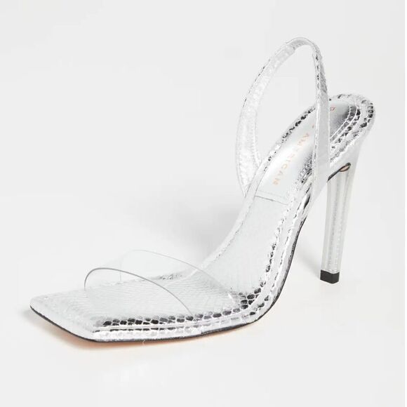 NWT Good American Lucite sandals size 14 - Picture 2 of 8